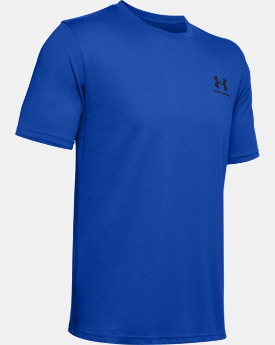 T-shirt à manches courtes UA Sportstyle Left Chest pour homme, Blue, pdpMainDesktop image number 4